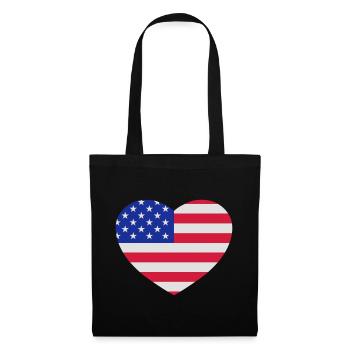 American heart - Tote Bag - black - Front