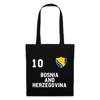 Bosnia and Herzegovina flag football gift - Tote Bag - black - Front