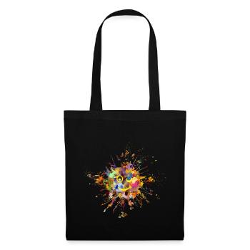 couleur taches - Sac en tissu - noir - Devant