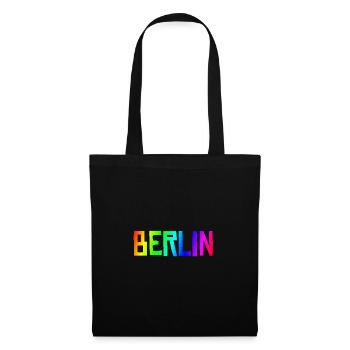 Berlin - Stoffbeutel - Schwarz - Vorne