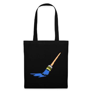 Abstract brush art for creative minds - Tote Bag - black - Front