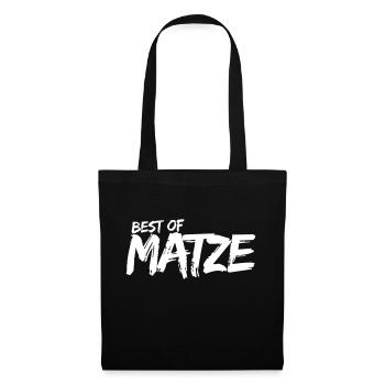 Matze | Best of Matze Abkürzung Mathias Geschenk - Stoffbeutel - Schwarz - Vorne