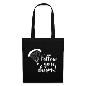 Follow your dreams - Sac en tissu - noir - Devant