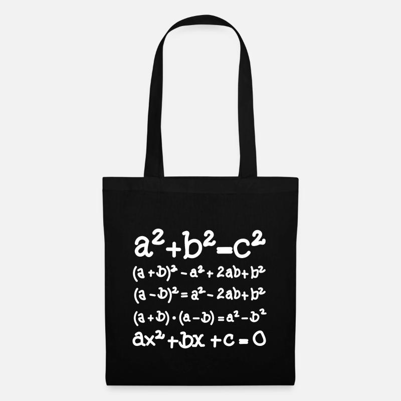 Math formula - Tote Bag - black