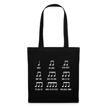 Music notes composer - Tote Bag - black - Front