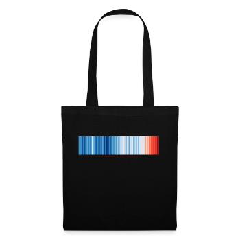 Stripes Globe Le début de la fin. - Sac en tissu - noir - Devant