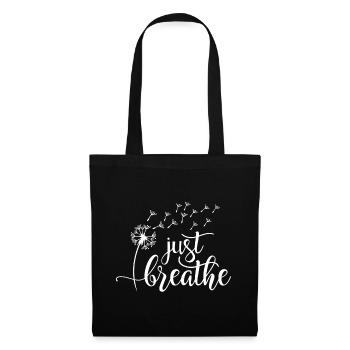 Respire juste - Sac en tissu - noir - Devant
