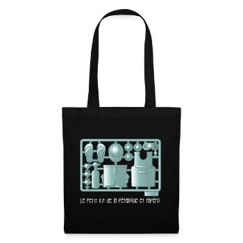 Kit pétanque et apéro - Sac en tissu - noir - Devant