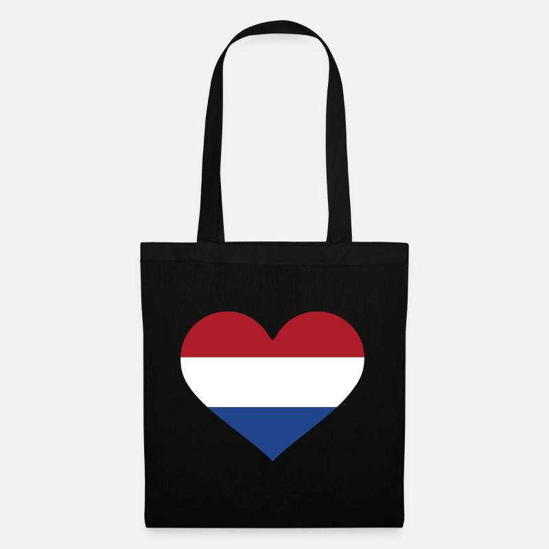 Niederlande - Stoffbeutel - Schwarz