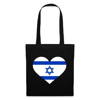 Israël - Sac en tissu - noir - Devant