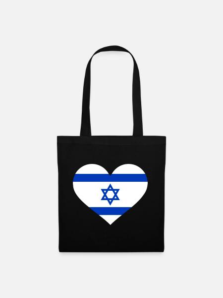 Israel - Stoffbeutel - Schwarz
