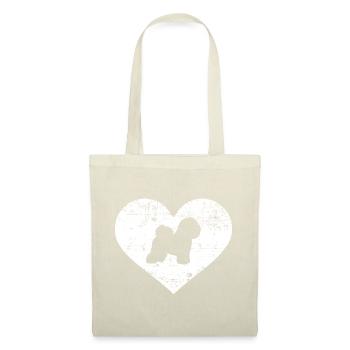 Bichon Frise - Sac en tissu - nature - Devant
