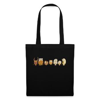 Owls family - Tote Bag - black - Front