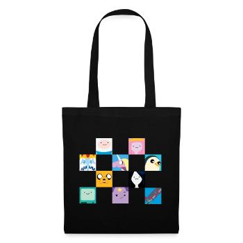 Adventure Times Character Tiles - Tote Bag - black - Front