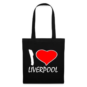 I LOVE LIVERPOOL - Stoffbeutel - Schwarz - Vorne