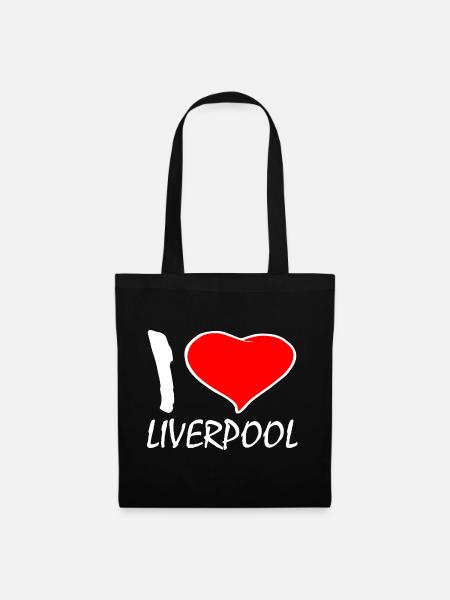 I LOVE LIVERPOOL - Stoffbeutel - Schwarz