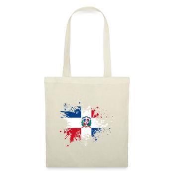 Dominican Republic flag paint splatter blob - Tote Bag - nature - Front