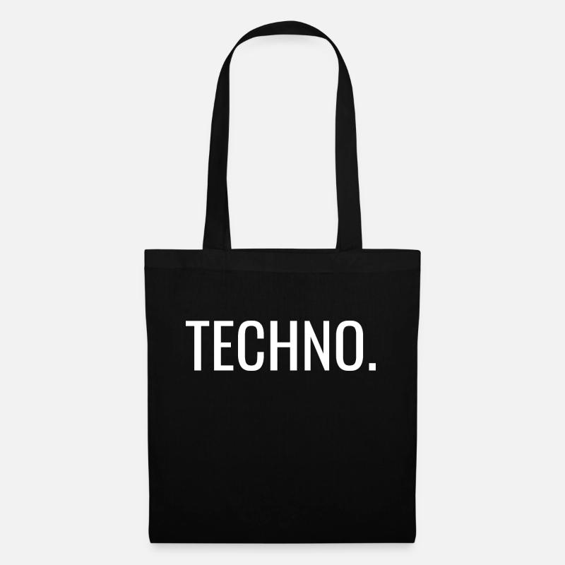 Techno. - Sac en tissu - noir