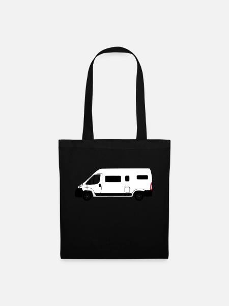 Wohnmobil - Stoffbeutel - Schwarz
