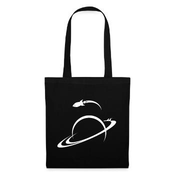 Space Ship Planet Earth Univers de Saturne Shuttle - Sac en tissu - noir - Devant