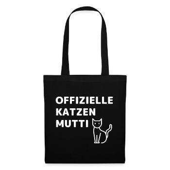 OFFIZIELLE KATZEN MUTTI - Stoffbeutel - Schwarz - Vorne