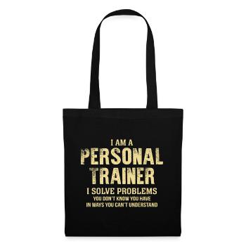 Funny Personal Trainer Quote - Tote Bag - black - Front