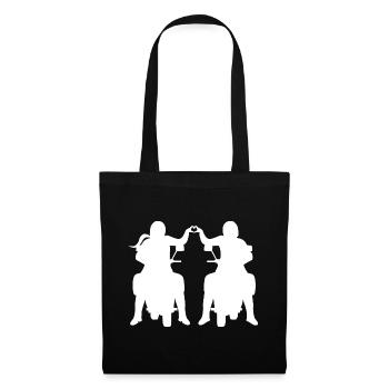 Bikercouple Moto couple Tourer Couple - Sac en tissu - noir - Devant
