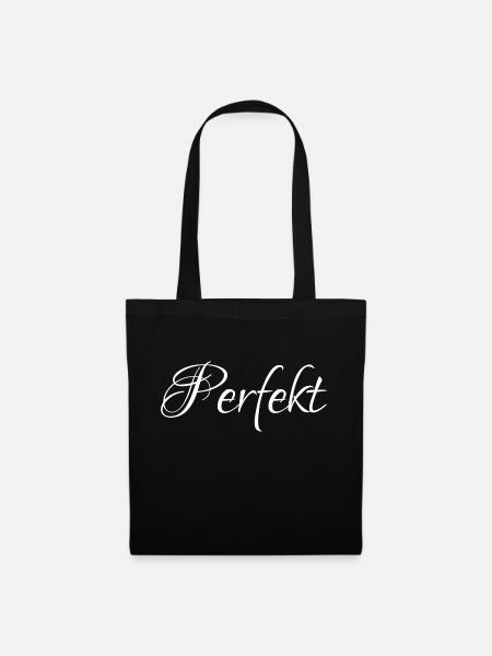 perfekt - Stoffbeutel - Schwarz