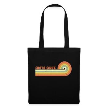 Santa Cruz 70s 80s Vintage CA Retro - Stoffbeutel - Schwarz - Vorne