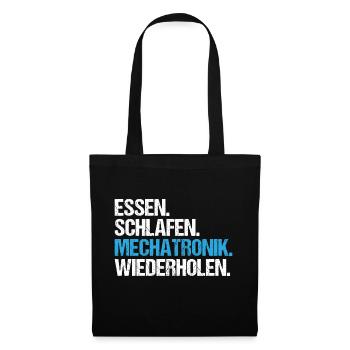Mechatroniker Mechatronik Mechatronics Engineer - Stoffbeutel - Schwarz - Vorne