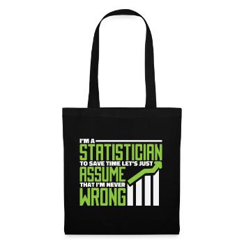 statistician - Tote Bag - black - Front
