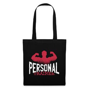 entraîneur de fitness gymnase Gym - Sac en tissu - noir - Devant