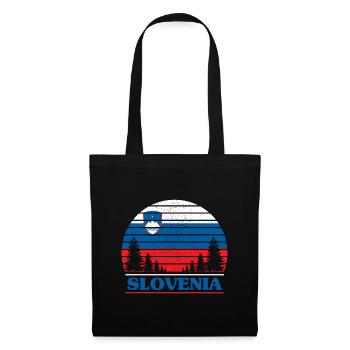 Slovénie - Sac en tissu - noir - Devant