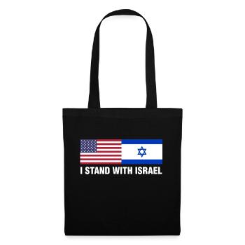 I Stand With Israel Fun Gift - Tote Bag - black - Front