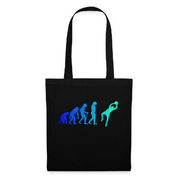 Evolution Torhüter Fußball Torwart Fußballer Fußba - Stoffbeutel - Schwarz - Vorne