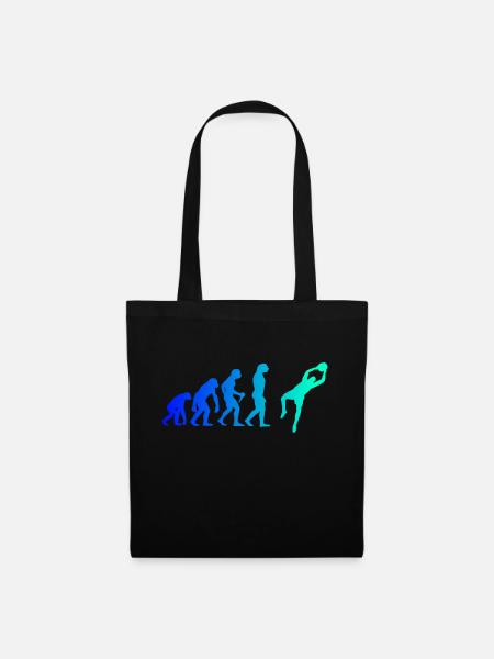 Evolution Torhüter Fußball Torwart Fußballer Fußba - Stoffbeutel - Schwarz