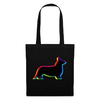 CMYK Welsh Corgi Cardigan - Tote Bag - black - Front