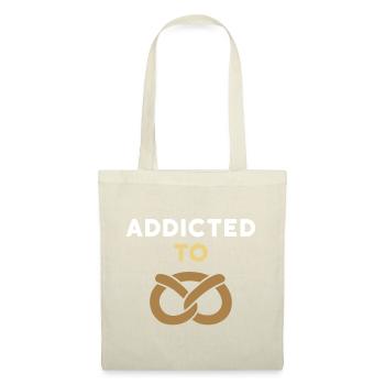 Addicted to pretzel (Brezel) - Stoffbeutel - Natur - Vorne