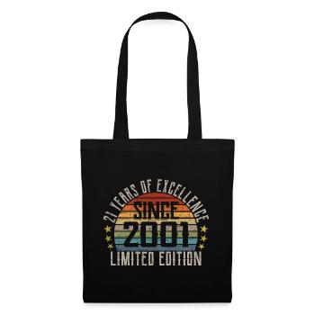 Édition Limitée 2001 Cadeau pour le 21ème anniversaire - Sac en tissu - noir - Devant