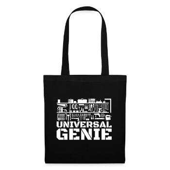 Universalgenie Heimwerker Geschenk - Stoffbeutel - Schwarz - Vorne