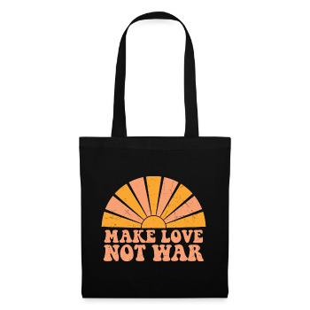 Message of Peace and Solar Love - Tote Bag - black - Front