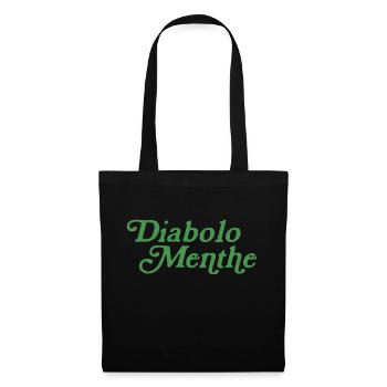 Diabolo menthe - Sac en tissu - noir - Devant