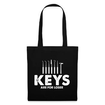 Keys are for Looser Lockpicking Lock Picking - Tote Bag - black - Front