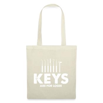 Les clés sont pour Looser Lockpicking Lock Picking - Sac en tissu - nature - Devant