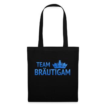 Team Bräutigam - Stoffbeutel - Schwarz - Vorne