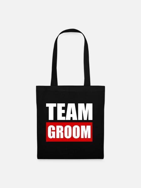 Team groom - Stoffbeutel - Schwarz