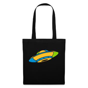 Colorful UFO Mystery Aliens - Tote Bag - black - Front