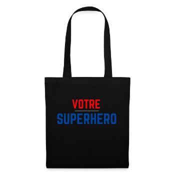 VOTRE SUPERHERO - Sac en tissu - noir - Devant
