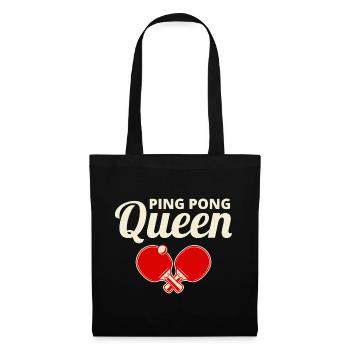 Ping Pong Master Entraîneur de Tennis de Table Paddle Player - Sac en tissu - noir - Devant