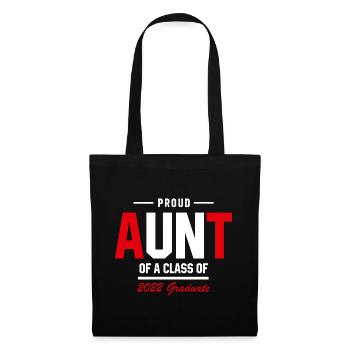 Proud Aunt of A Class of 2022 Graduate Gift Senior - Tote Bag - black - Front